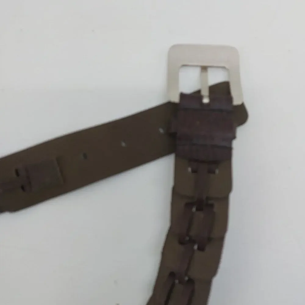 CK Calvin Klein Jeans Chain Link Brown Maroon Size Small